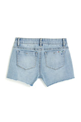 Brittany - Colorful Confetti Studded Fray Hem Short