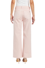 Alice - High Rise Wide Straight Ankle Crop Fray