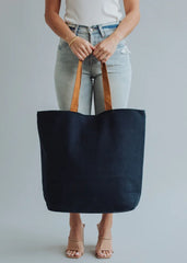 Navy Drink By The Pool Tote