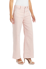 Alice - High Rise Wide Straight Ankle Crop Fray